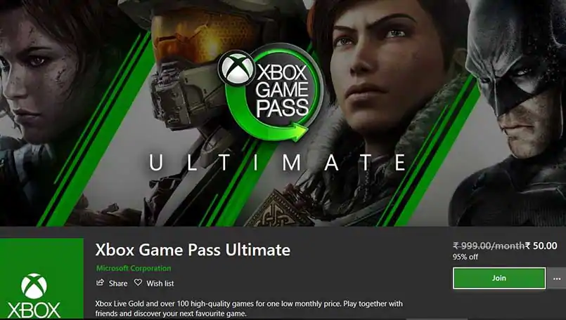 Microsoft xbox game pass ultimate