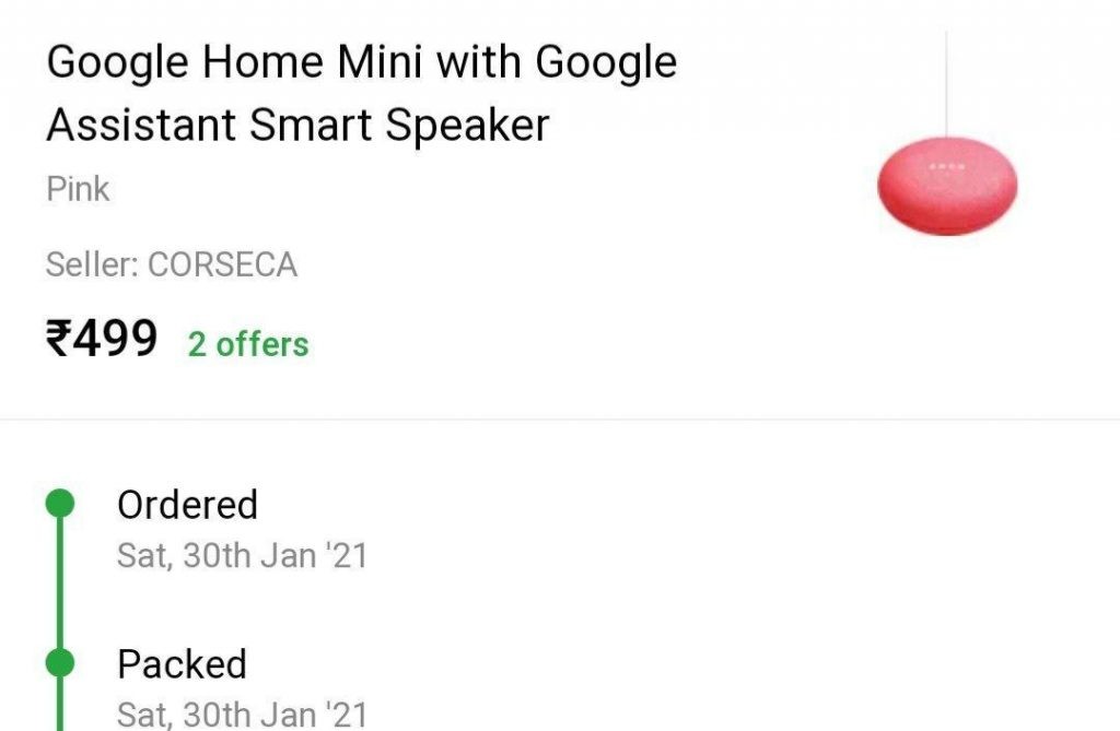 Get Google Mini Nest @499