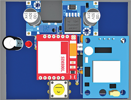 A 3D view of the prototype