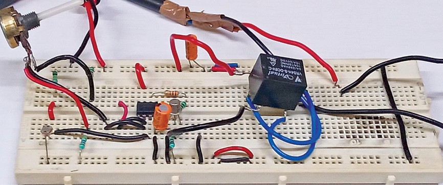 Author’s prototype tested on a breadboard