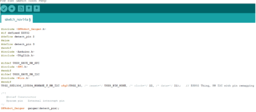 Radiation Detector Code