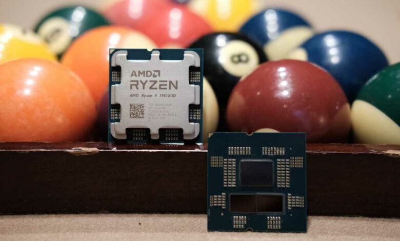 AMD Ryzen 9 7950X3d pool balls