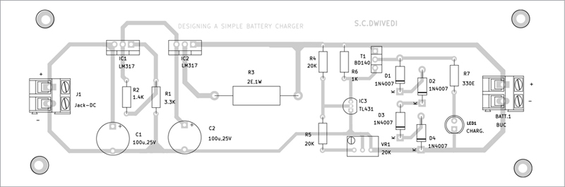 Component layout of the PCB