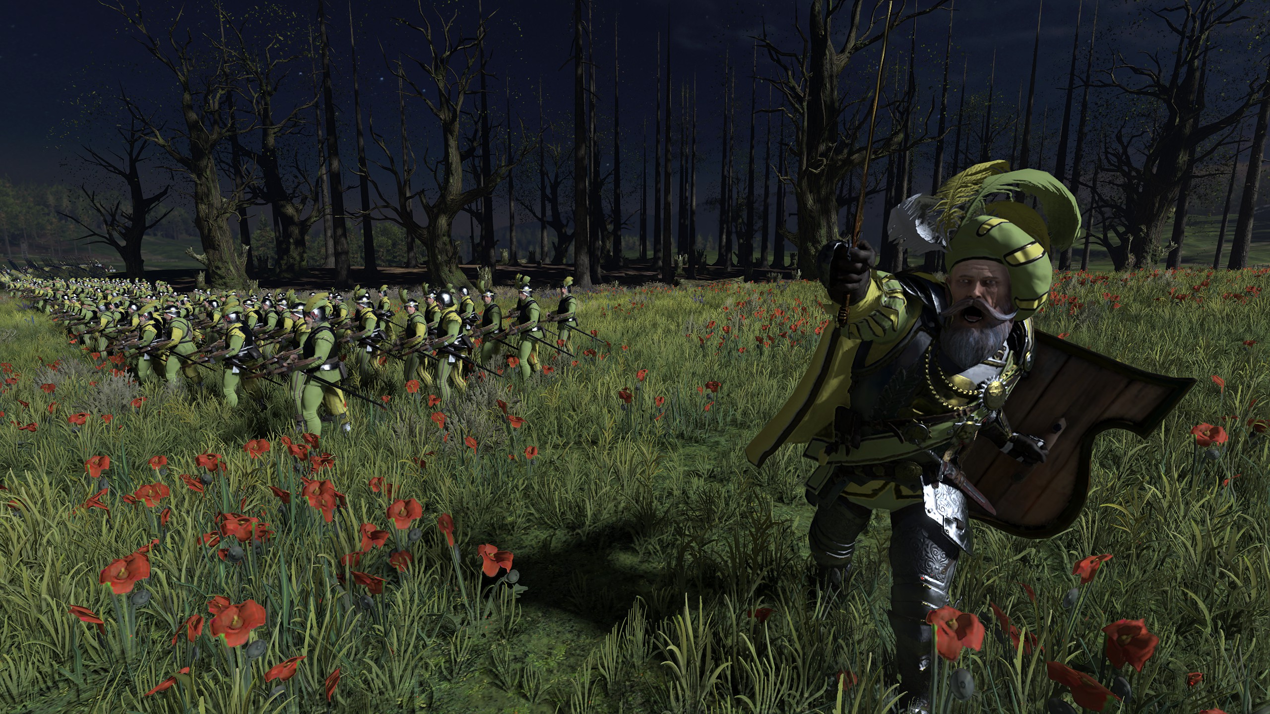 An Imperial soldier and a unit of crossbowmen in the Immortal Empires campaign