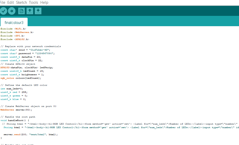 RGB LED Controller Code