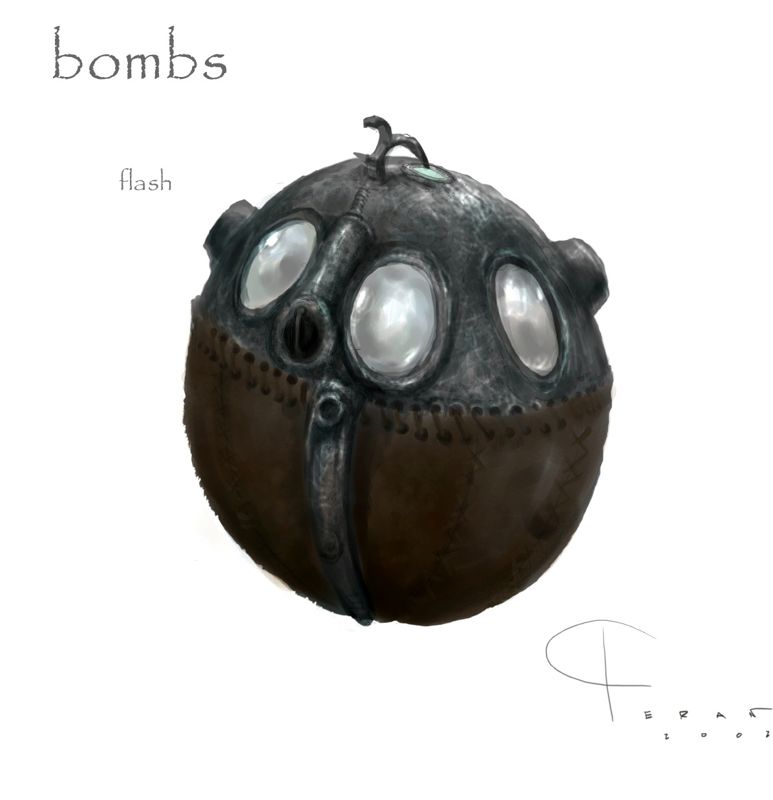 Concept art of a flash bomb