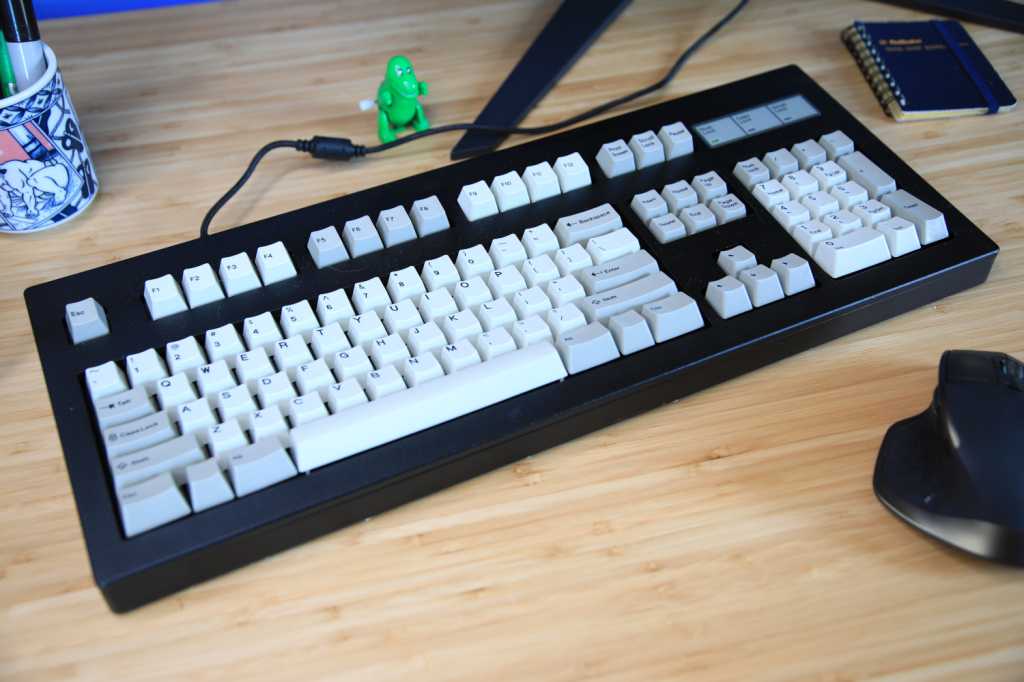 Model F Ultra Compact keyboard on desk