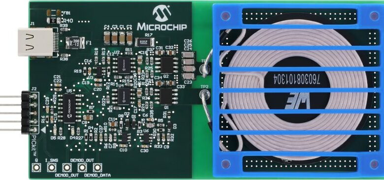 Microchip reference design for wireless charger