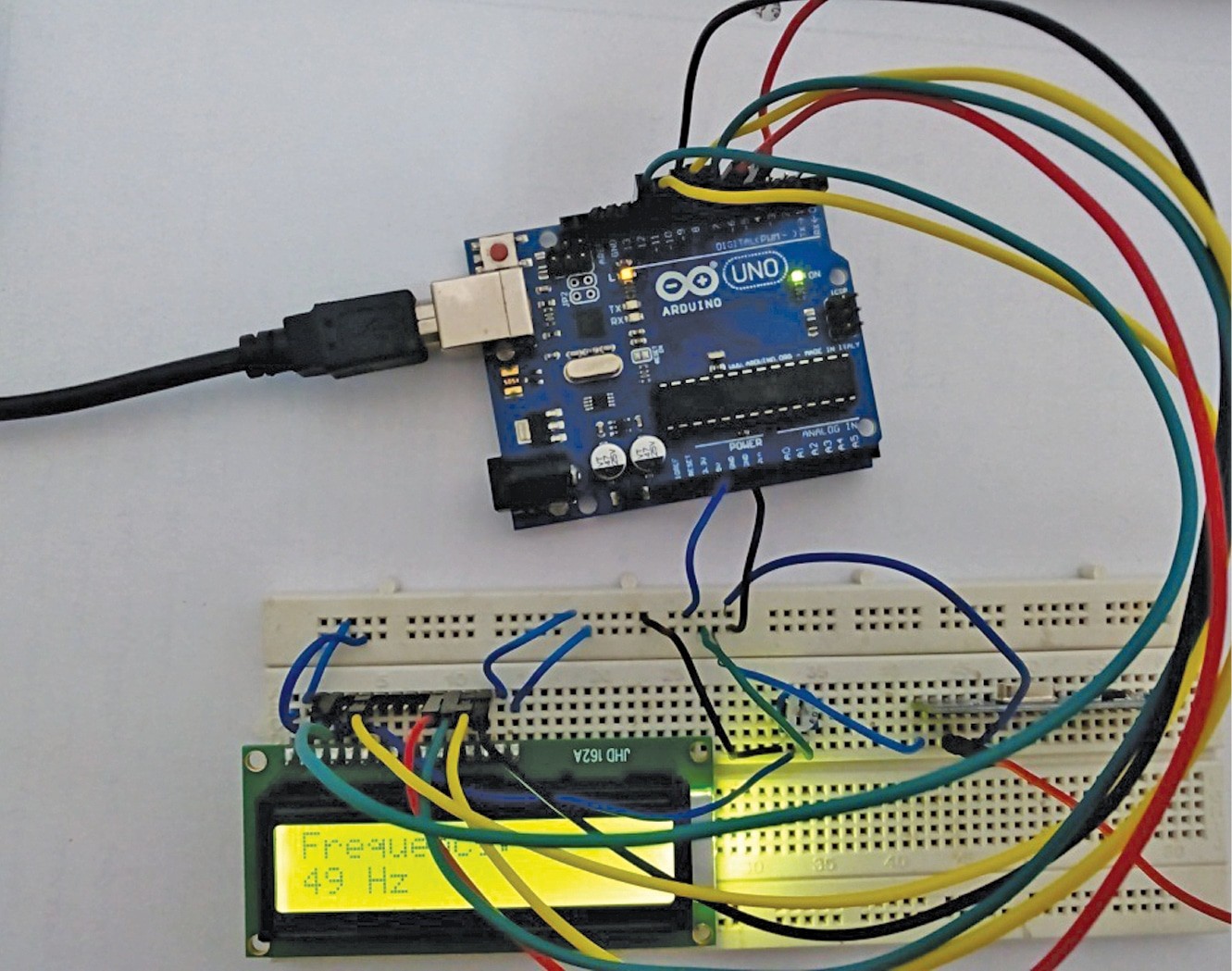 Arduino based Wireless Frequency Meter (Receiver side)