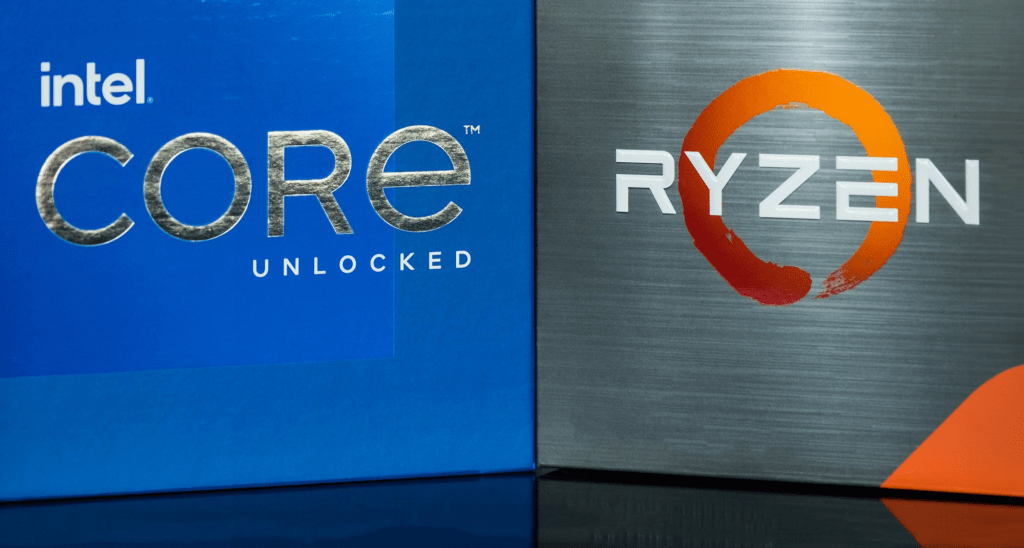 Intel Core AMD Ryzen versus