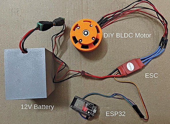 Wi-fi Management of BLDC Motor Utilizing ESP32 and Internet Interface